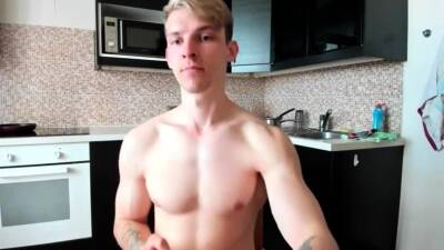 Horny gay hunk solo jerking fun - drtuber.com