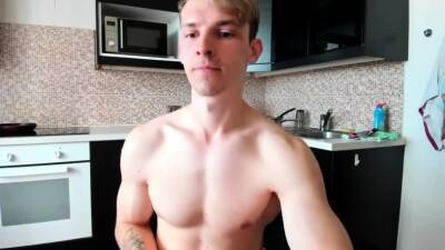 Horny gay hunk solo jerking fun - drtuber.com