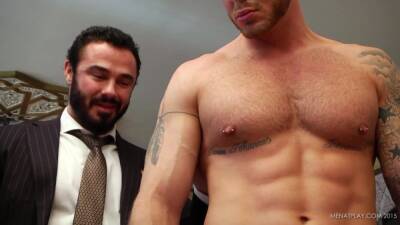 Boss undressing his own security - boyfriendtv.com