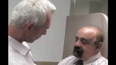 Meeting a hot grandpa in the bathroom - boyfriendtv.com