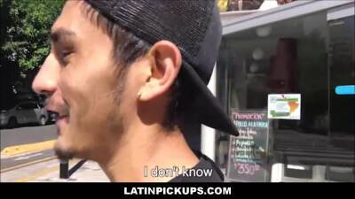 Latin Boy Picked Up Off Street Paid Cash For Fuck Outdoors POV - boyfriendtv.com