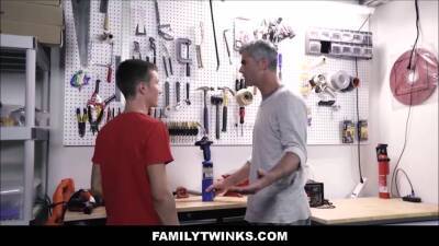 Bill Farnsworth - Skinny Twink Step Son Fucked By Dad In Garage - boyfriendtv.com