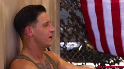 Dalton Riley and Eric Rey take a break from their duty - boyfriendtv.com