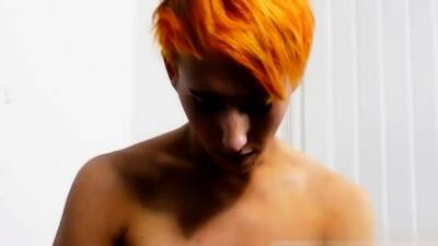 Young emo gay blowjobs first time Bright orange haired Leo Q - nvdvid.com