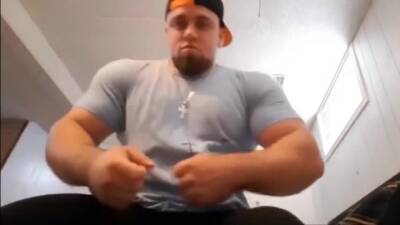 Horny Beefy Muscle Boy Almost Caught Jerking Off - boyfriendtv.com