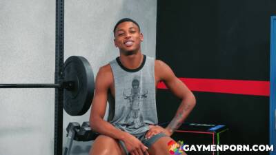 Ty Santana and Jimmy Troy can't stop looking at each other while working out - boyfriendtv.com