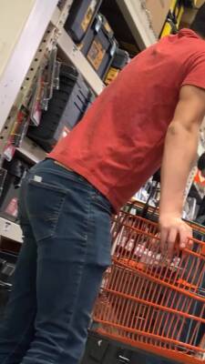 Sexy guy in tight jeans, has nice ass wrapped in denim - boyfriendtv.com
