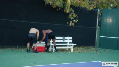 Tennis court fun - boyfriendtv.com