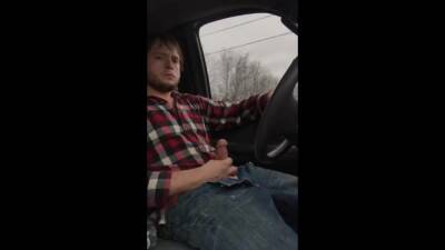 Jerking cock while driving in my car - boyfriendtv.com