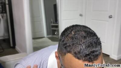 Black stud sucking cock before bareback in kinky session - boyfriendtv.com