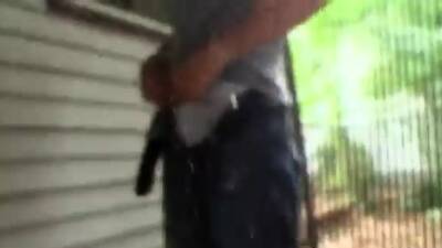 Video of daddies pissing outside gay With floppy schlongs - drtuber.com