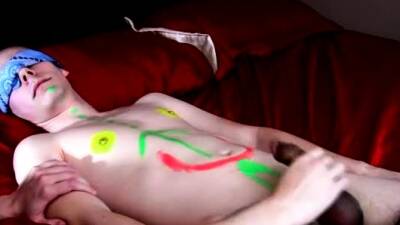 Male masturbation instruction gay Painted Twink Gets - drtuber.com