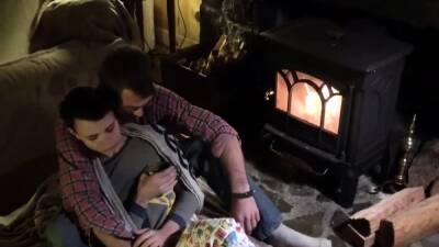 Blow job with cute boy gay first time Dad Family Cabin - drtuber.com
