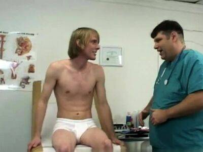 Young male doctor sucking on old patients cock and gay - drtuber.com