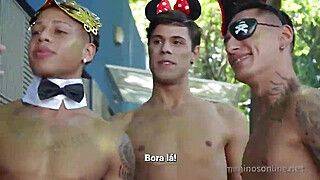 Lucas Ferrari , Don Putao and Matheus Marins - tattoo fays orgy - gayxo.com